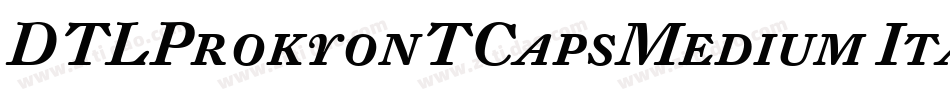 DTLProkyonTCapsMedium Italic字体转换